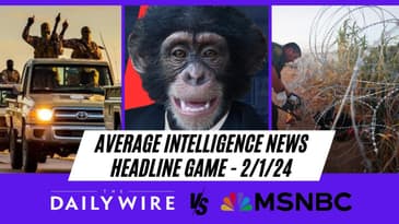 Average Intelligence News Headline Game: Daily Wire vs MSNBC Feb, 1st 2024.