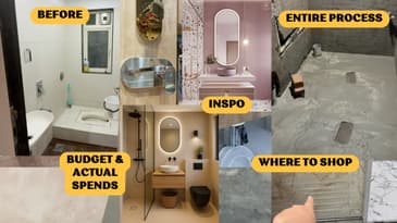 EXTREME BATHROOM MAKEOVER ON A BUDGET | MUMBAI HOMES | Aanam C