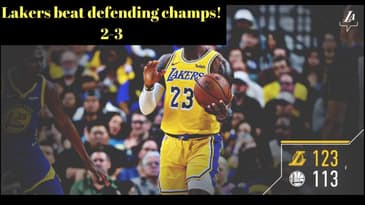 Lakers win over Defending Champs| Lonzo first game has Laker fans excited!