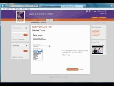 Edit Profile Job Title