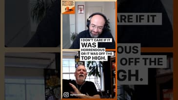 Walking on fire with Tony Robbins.