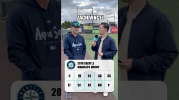 HE TRIES TO REMEMBER THE LINEUP FRIM HIS ONLY CAREER MARINERS START