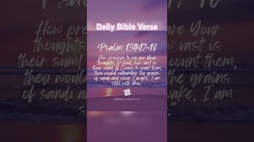 Daily Devotional - Psalm 139:17-18 - #inspirational #inspiration #bible