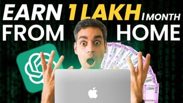 AI Money-Making Strategies | 1 Lakh/Month with ChatGPT | Ankur Warikoo Hindi