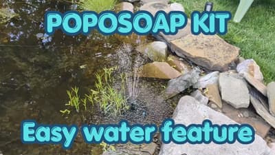 Installing the Poposoap 8W Solar Fountain in Real Water