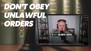 Don't Obey Unlawful Orders: Constitutional Principles vs Political Pressure