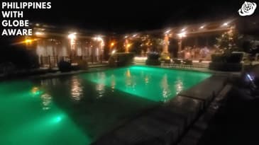 Evening Scene By The Pool! A Globe Aware Summer in the Philippines
