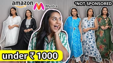 MASSIVE INDIAN WEAR TRY ON HAUL EVERYTHING UNDER 1000! | Aanam C