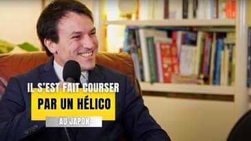 Clément Leroy s'est fait courser par un hélicoptère au Japon