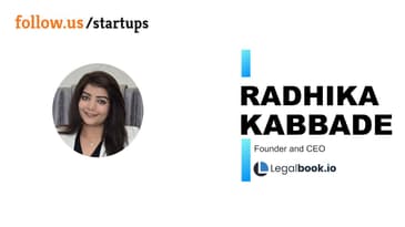Radhika Kabbade - Founder and Director - Legalbook.io on follow.us/startups