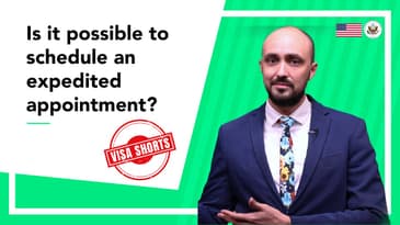 #VisaShorts: Is it possible to schedule an expedited appointment?