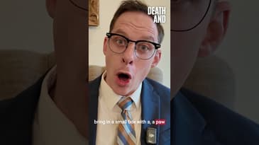 Can my dog's ashes be buried with me in the casket? #deathandpodcast #shorts