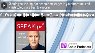 Should you use logic or hedonic messages in your brochure, and which colours are best to choose?