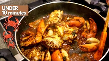 SUPER EASY Masala Crab Recipe At Home Under 10 Minutes 🦀