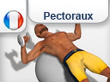 developpe couche avec Ballon suisse (les pectoraux)