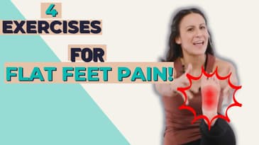 4 exercises for flat feet pain relief!