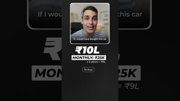 Rs. 10L ki Gaadi RENT pe li! | Ankur Warikoo #shorts
