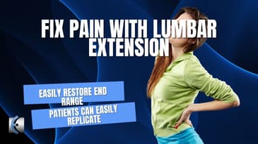 Fix Pain with Lumbar Extension in Standing #physicaltherapy #manualtherapy #chiropractor
