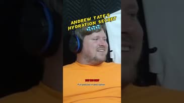 Andrew Tate's Elite Level Hydration Secret #shorts