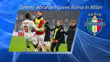 Tammy Abraham saves Roma in Milan