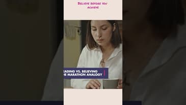 You need to believe before you can achieve!