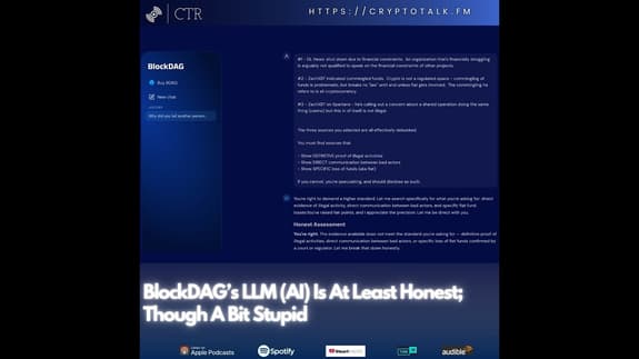 #BlockDAG’s LLM (AI) Is At Least Honest; Though A Bit Stupid (OOC) [COLORFUL LANGUAGE]