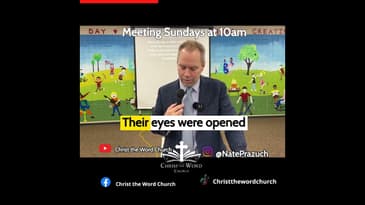 God Opens Our Eyes, Hearts, and Minds