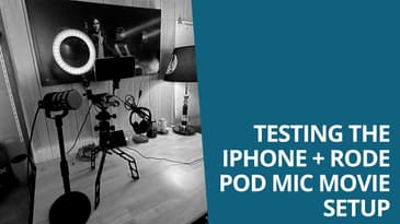 Testing the iPhone + Rode Pod Mic Movie Setup