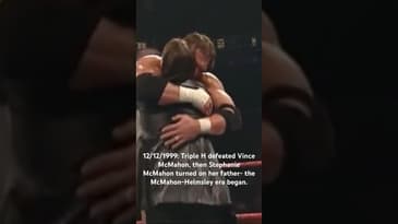 12/12/1999: Triple H defeated Vince then Stephanie turned on her dad- the McMahon-Helmsley era began