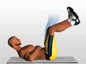 Best lower abs exercises "Reverse crunch"