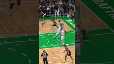 Victor Wembanyama POSTERS the Celtics #nba #basketball #wemby #dunks #celtics #spurs