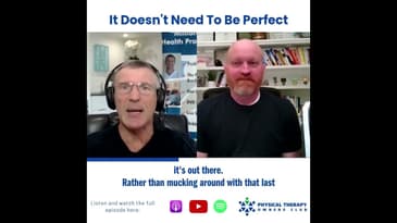 It Doesn't Need To Be Perfect
