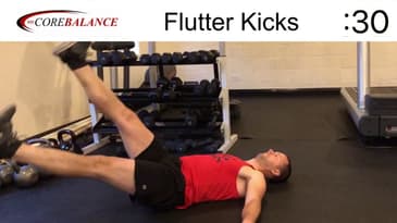 Flutter Kicks • Follow-Along • Abs and Hips | Chris Janke-Bueno