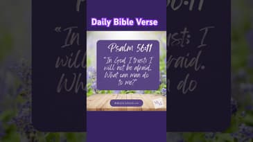 Daily Devotional - Psalm 56:11 #motivational #inspirational #bible