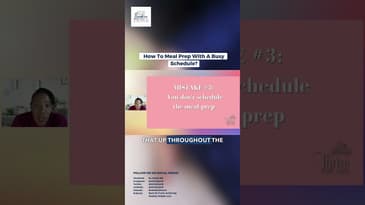 How To Meal Prep With A Busy Schedule? #mealprep #youtubeshorts #shorts