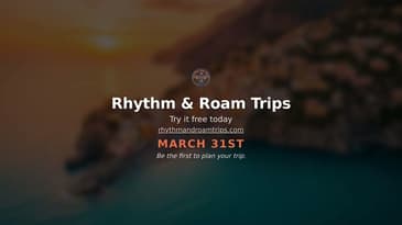 Rhythm & Roam Trips | Launching Tuesday 