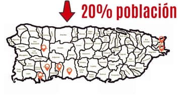 Masiva pérdida de población en Puerto Rico