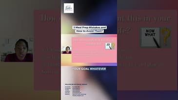 3 Meal Prep Mistakes and How to Avoid Them #mealprep #youtubeshorts #shorts