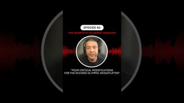 Modifications for the injured Olympic weightlifter | Dr. Chris Garcia