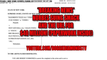 *BREAKING NEWS* Norbes Suing SMACK And The URL For $40 Million! (Paperwork Inside)