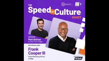 Visa is Staying Ahead of Culture and Technology with Frank Cooper III, CMO | Short