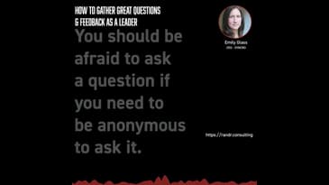 Thursday Process: How To Gather Great Questions & Feedback As a Leader ft. Emily Glass from Syncro