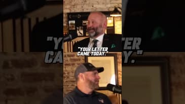 While going through Navy Officer Training, Dirk called home. His wife had just received the letter.