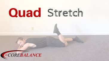 Prone Quad Stretch no hands
