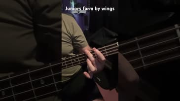 Juniors farm by wings, easy bass lesson #Shorts #EasyBass #BassLessons #PaulMcCartney