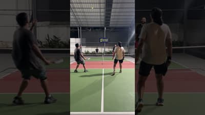 If first time doesnt work, Smash again!!! #pickleball #smashultimate #pickleballinaction