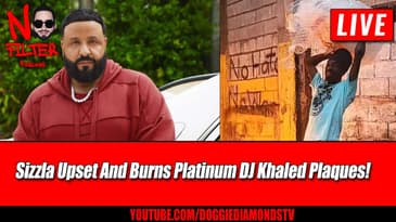 Sizzla Upset And Burns Platinum DJ Khaled Plaques!