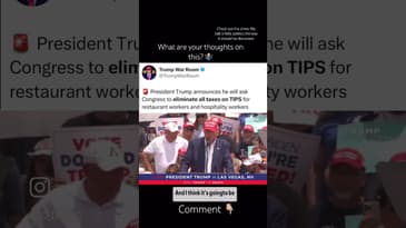 Donald Trump to eliminate taxes for people who work for tips - 💵💪🏼 - SITG Podcast #short