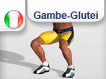 "Squat / flessioni - piegamenti cosce" per gambe e glutei (quadricipiti)