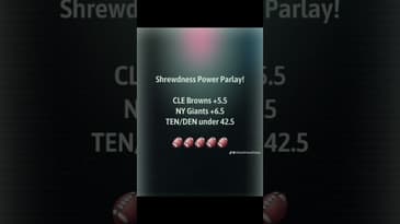 Shrewdness Power Parlay!!!  #sportsbetting #NFL